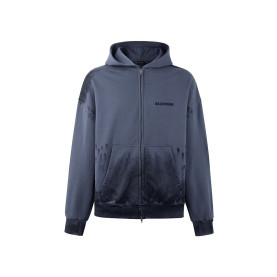 BALENCIAGA 발렌시아가 60253 스태인드 이펙트 후드 집업