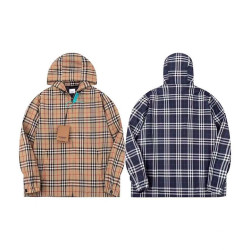 BURBERRY 버버리 60164 익스클루시브 체크 후드 자켓