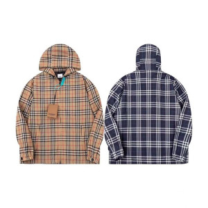 BURBERRY 버버리 60164 익스클루시브 체크 후드 자켓