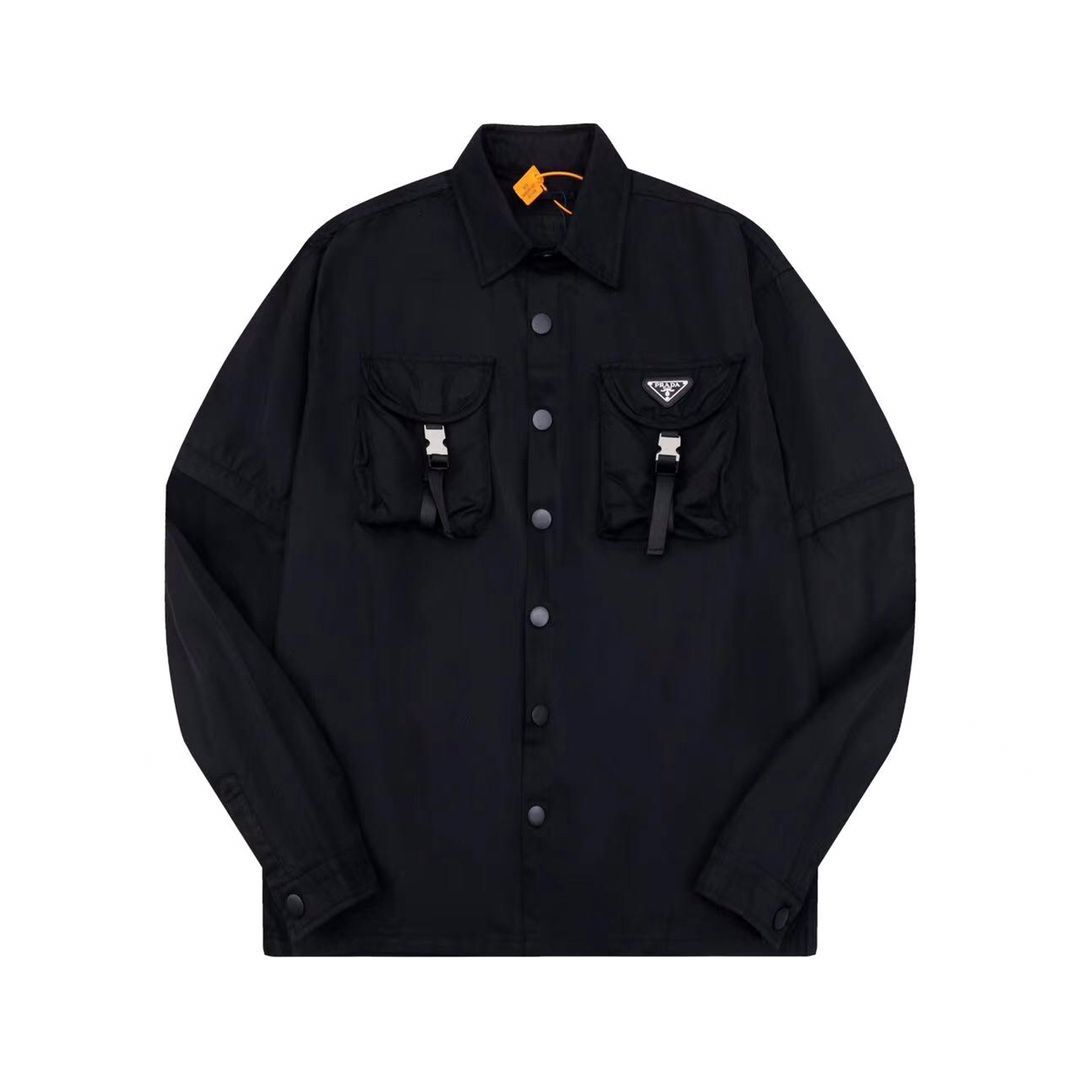PRADA 프라다 60154 리나일론 유틸리티 버클 포켓 셔츠 자켓