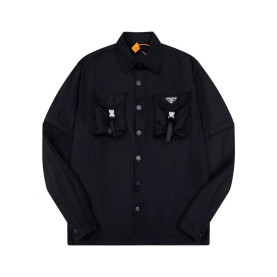 PRADA 프라다 60154 리나일론 유틸리티 버클 포켓 셔츠 자켓