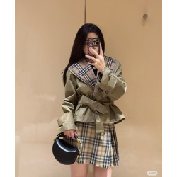 BURBERRY 버버리 레이어드 투피스 트렌치 자켓