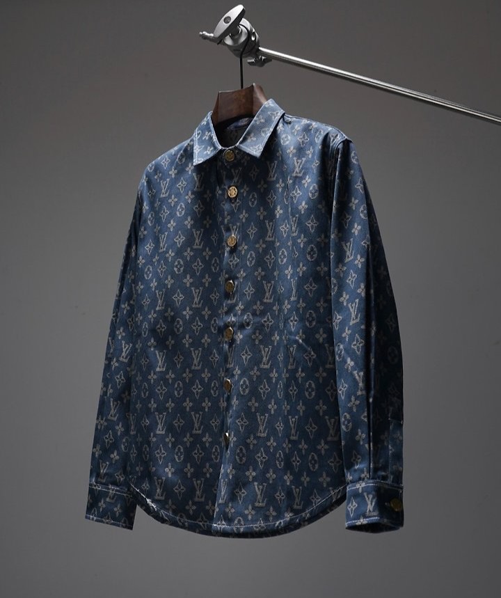 LOUIS VUITTON 루이비통 모노그램 데님 셔츠