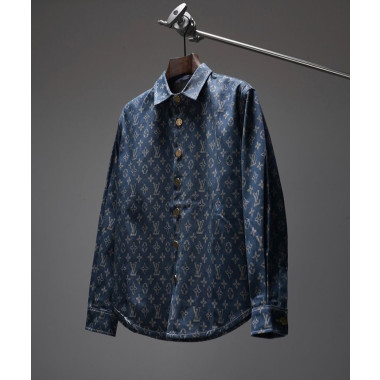 LOUIS VUITTON 루이비통 모노그램 데님 셔츠
