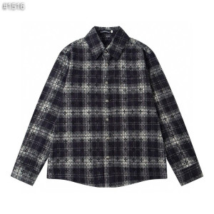 CHROME HEARTS 크롬하츠 크로스 포인트 플란넬 체크 셔츠