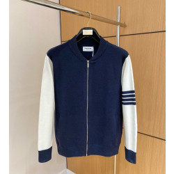 THOM BROWNE 톰브라운 집업완장 니트자켓