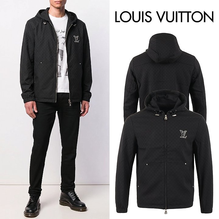 LOUIS VUITTON 루이비통 로고 다미 후드 윈드 자켓
