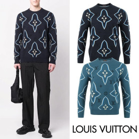 LOUIS VUITTON 루이비통 모노그램 스팟 램스울 니트