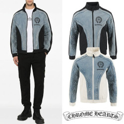CHROME HEARTS 크롬하츠 홀스슈 레이어드 바이커 자켓