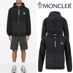 MONCLER 몽클레어 시어링 체크 바람막이 자켓