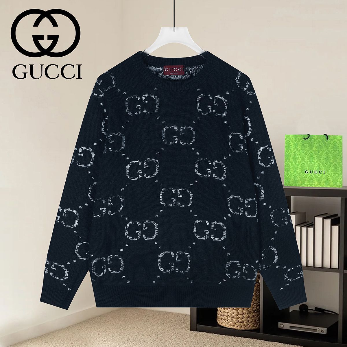 GUCCI 구찌 60069 GG 인타르시아 니트 2COLOR