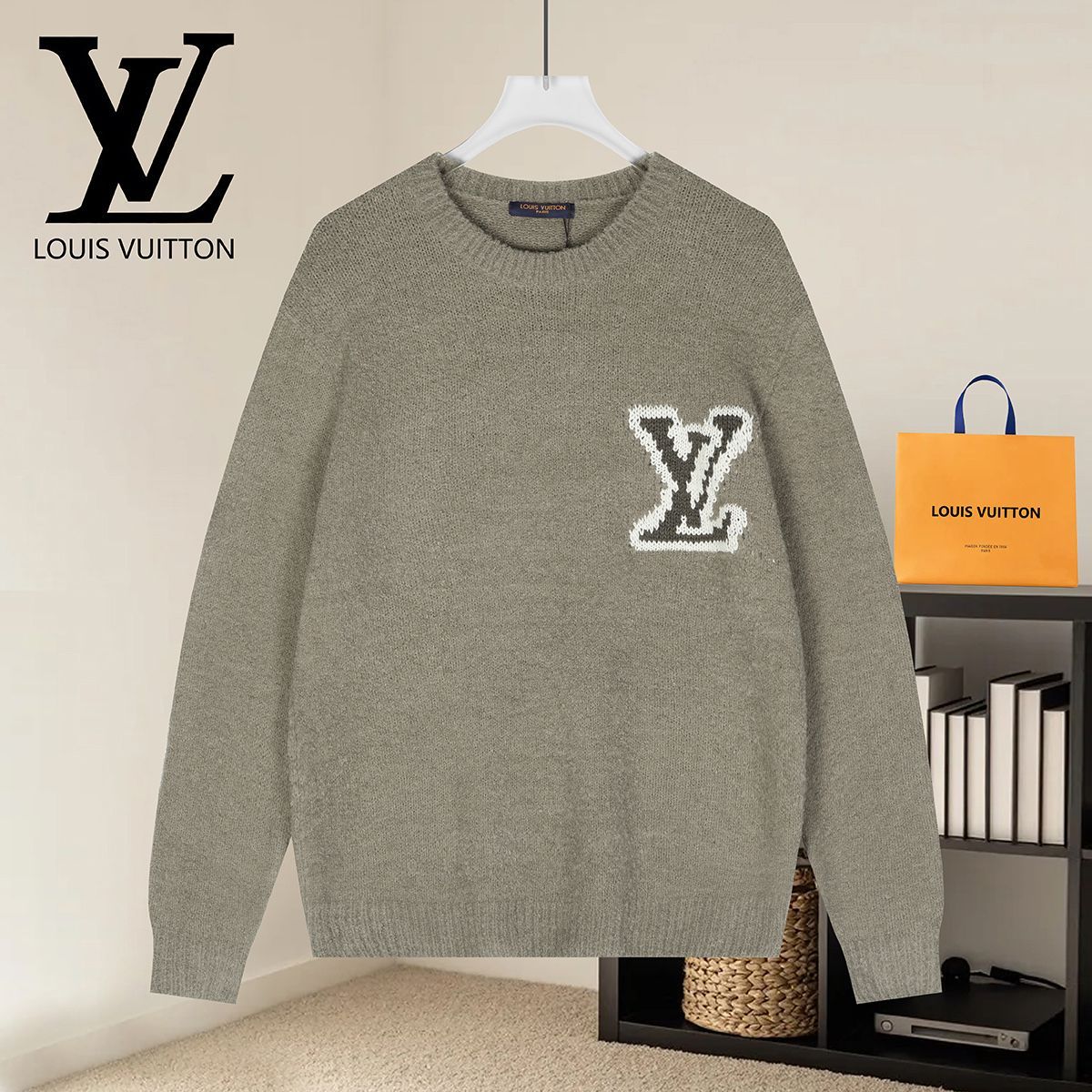 LOUIS VUITTON 루이비통 60079 시그니처 자수 부클레 니트 3COLOR