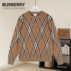 BURBERRY 버버리 60065 아가일 체크 자카드 니트
