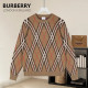 BURBERRY 버버리 60065 아가일 체크 자카드 니트