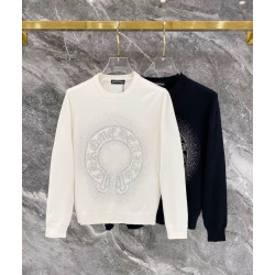 CHROME HEARTS 크롬하츠 60123 홀스슈 라인스톤 니트