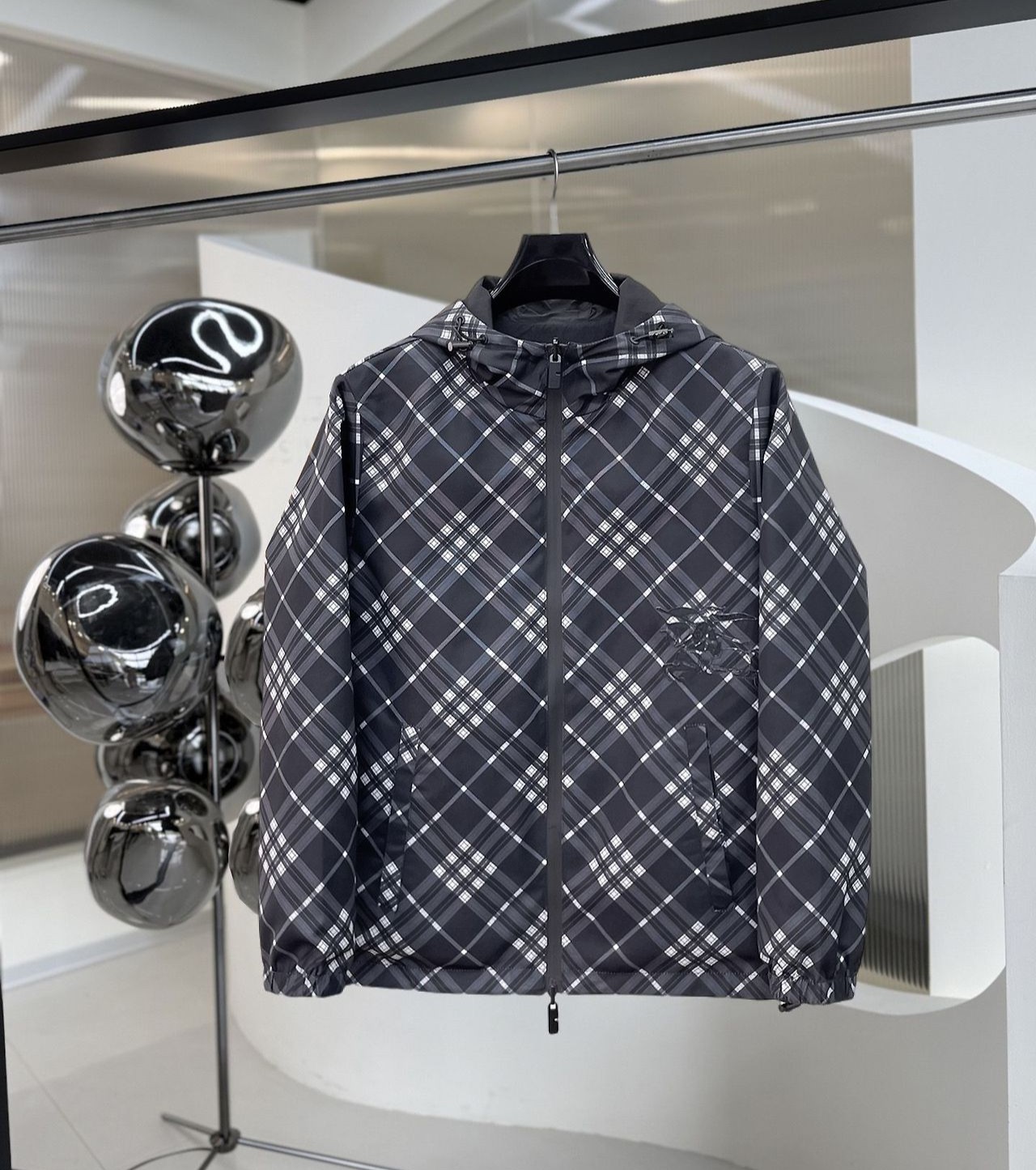 BURBERRY 버버리 60272 뉴포트 체크 리버시블 윈드브레이커