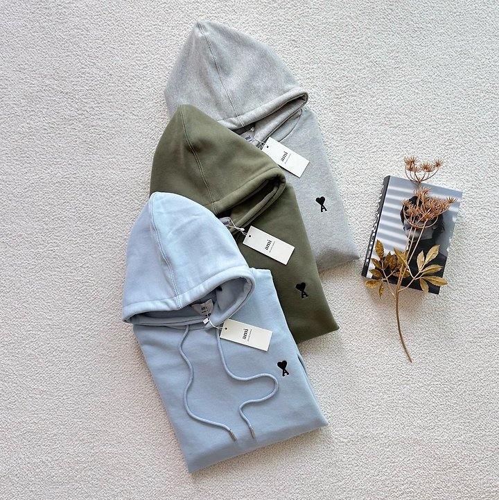 AMI 아미 뉴시즌 드 꾀흐 후드