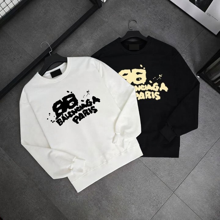 BALENCIAGA 발렌시아가 핸드드로운 bb 아이콘 맨투맨
