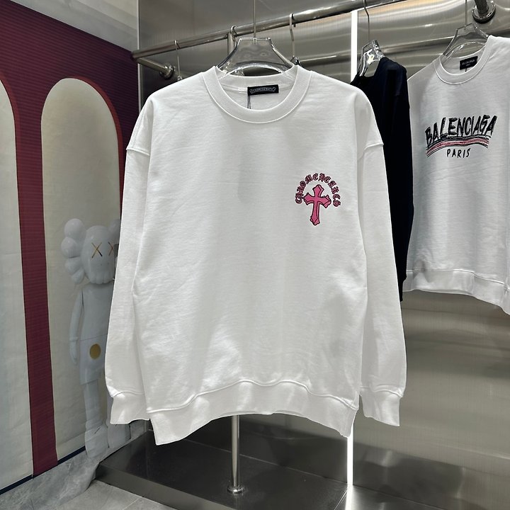 CHROME HEARTS 크롬하츠 핑크 로고 맨투맨 2COLOR