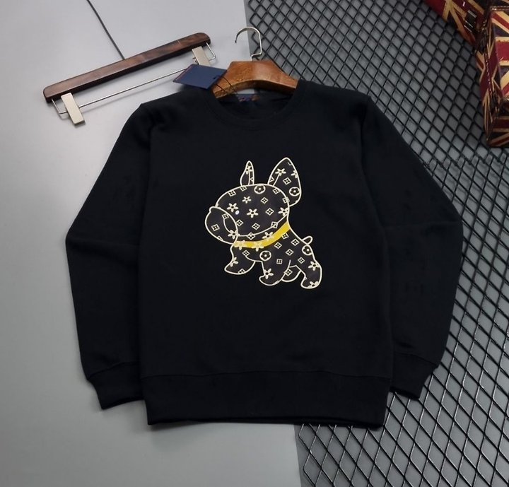 LOUIS VUITTON 루이비통 로고패턴 강아지 프린팅 맨투맨 2COLOR