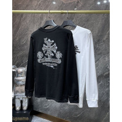 CHROME HEARTS 크롬하츠 7008 플러스 크로스 스크롤 로고 롱 슬리브