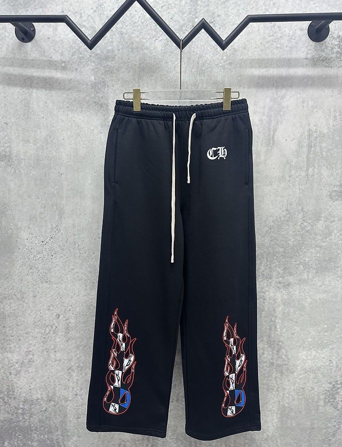 CHROME HEARTS 크롬하츠 7080 매티 보이 포 애니 리퀘스트 플레임 스웨트 팬츠