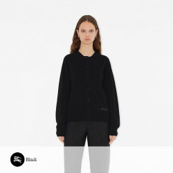 BURBERRY 버버리 레터링 자수 라운드 가디건 (여성)