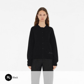 BURBERRY 버버리 레터링 자수 라운드 가디건 (여성)