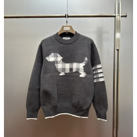 THOM BROWNE 톰브라운 사선완장 헥터 자카드 니트 2COLOR