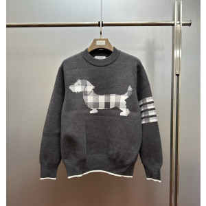 THOM BROWNE 톰브라운 사선완장 헥터 자카드 니트 2COLOR