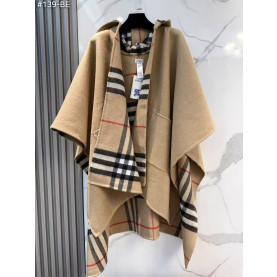 BURBERRY 버버리 리버시블 체크 캐시미어 후드 케이프