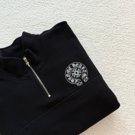 CHROME HEARTS 크롬하츠 플리스 하프 지퍼 맨투맨