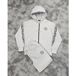 CHROME HEARTS 크롬하츠 타투 기모 후드집업+팬츠 세트
