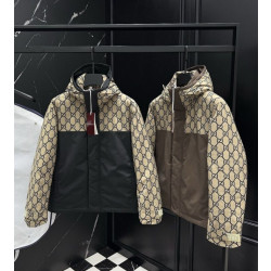 GUCCI 구찌 25112 GG 캔버스 윈드 다운 자켓