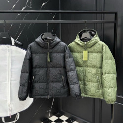 GUCCI 구찌 25195 GG 캔버스 다운 패딩