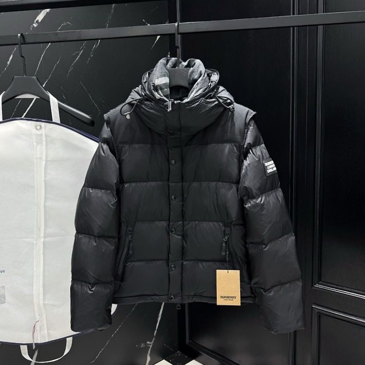 BURBERRY 버버리 25125 디태처블 하이브리드 다운 패딩