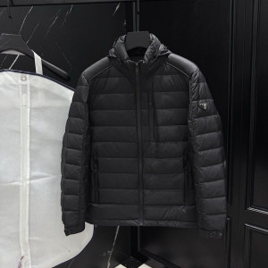 PRADA 프라다 25101 파이핑 다운 패딩 자켓