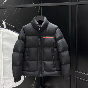 PRADA 프라다 25104 러버 로고 다운 패딩